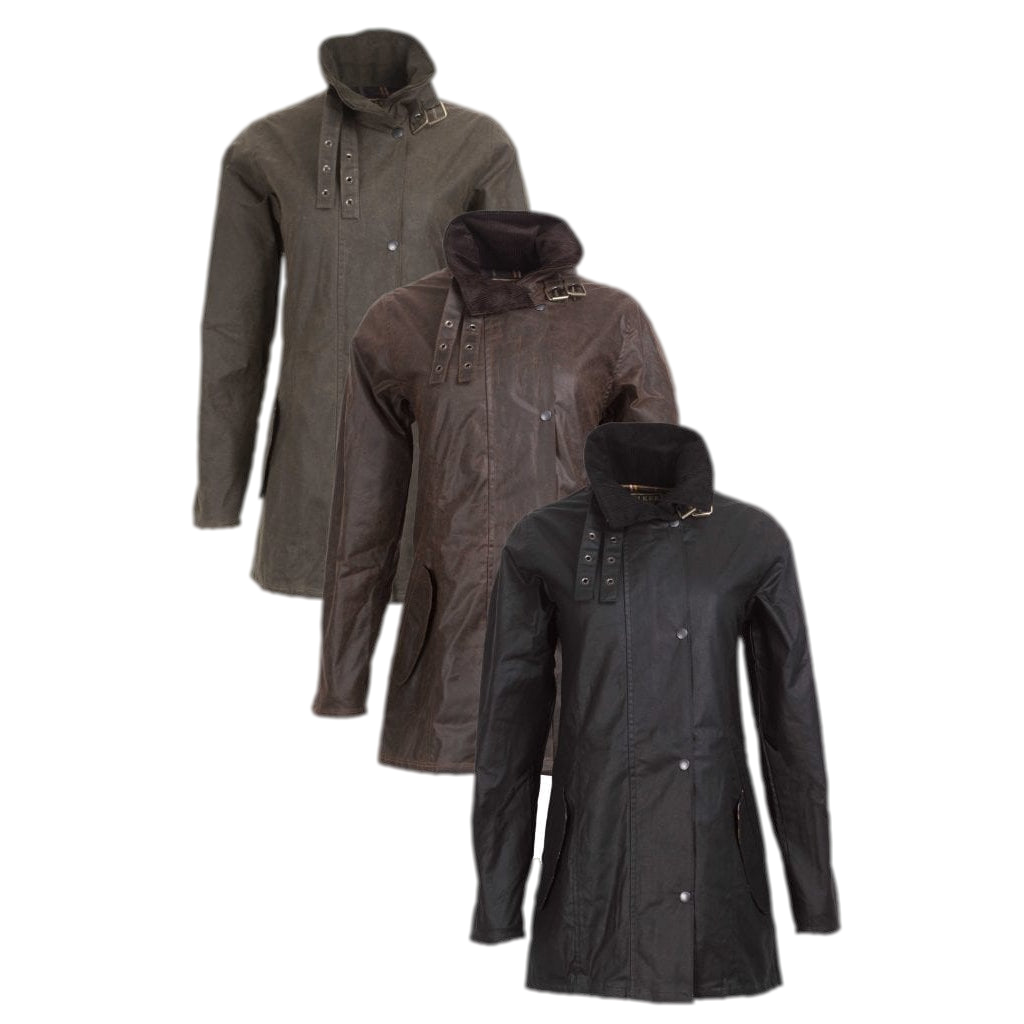 Ladies long 2025 wax coat