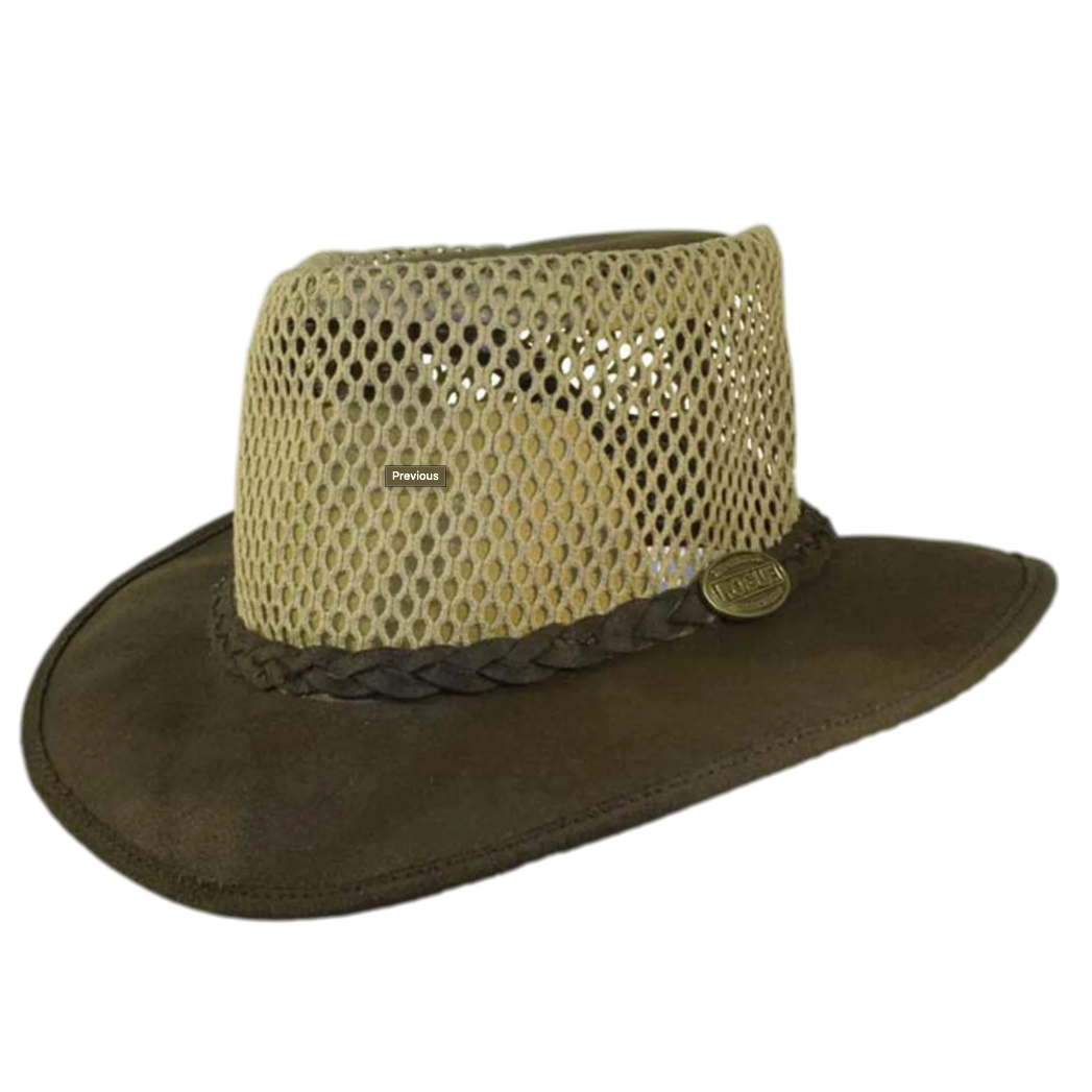 Oiled Suede Breezy Packaway Hat