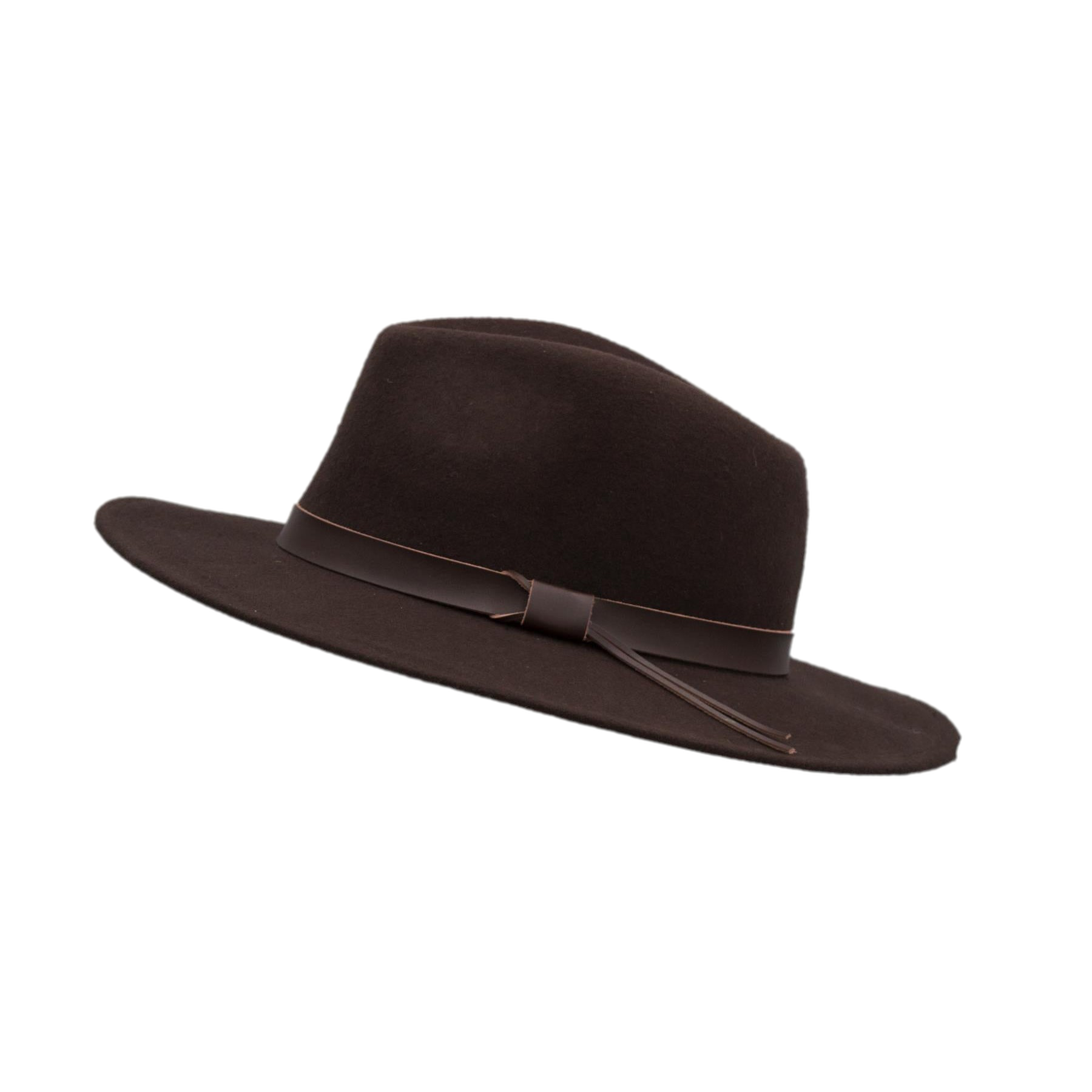 Ranger Fedora Crushable Felt Hat With Leather Trim