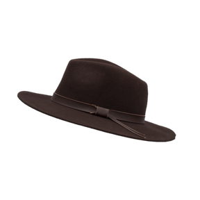 Ranger Fedora Crushable Felt Hat With Leather Trim