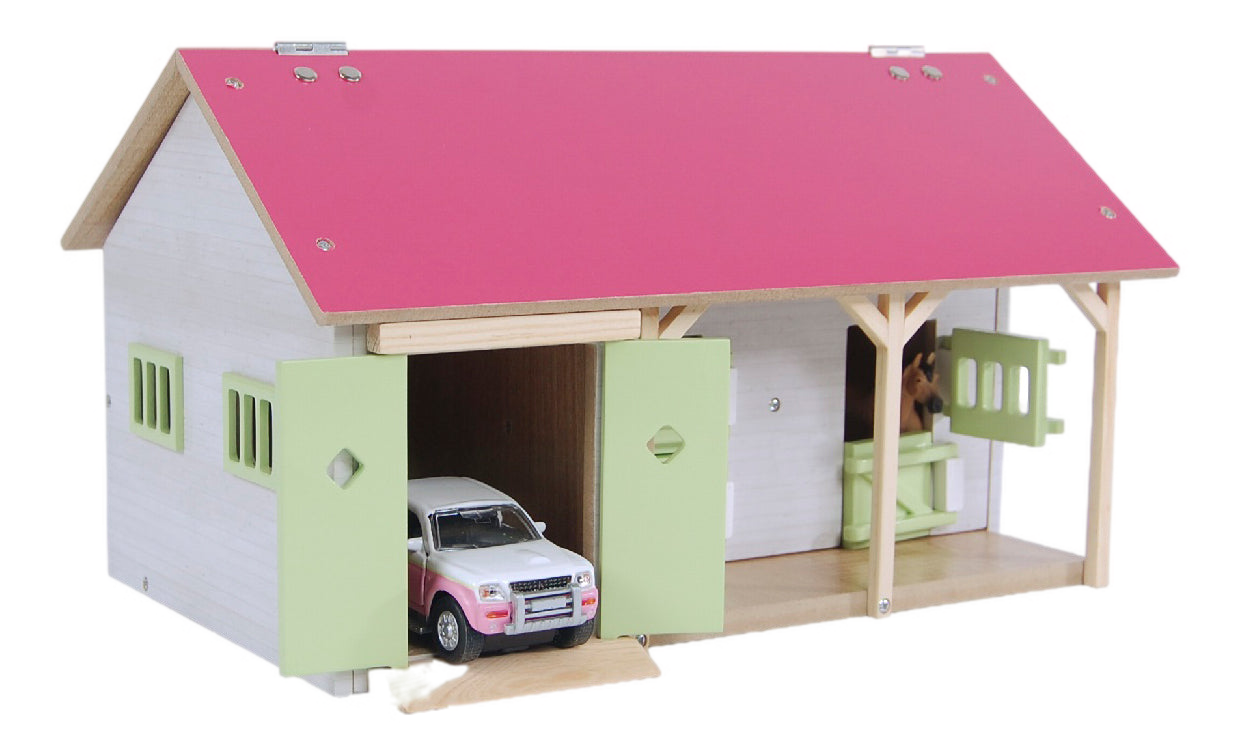 Horse stable with 3 boxes and storage 1:32