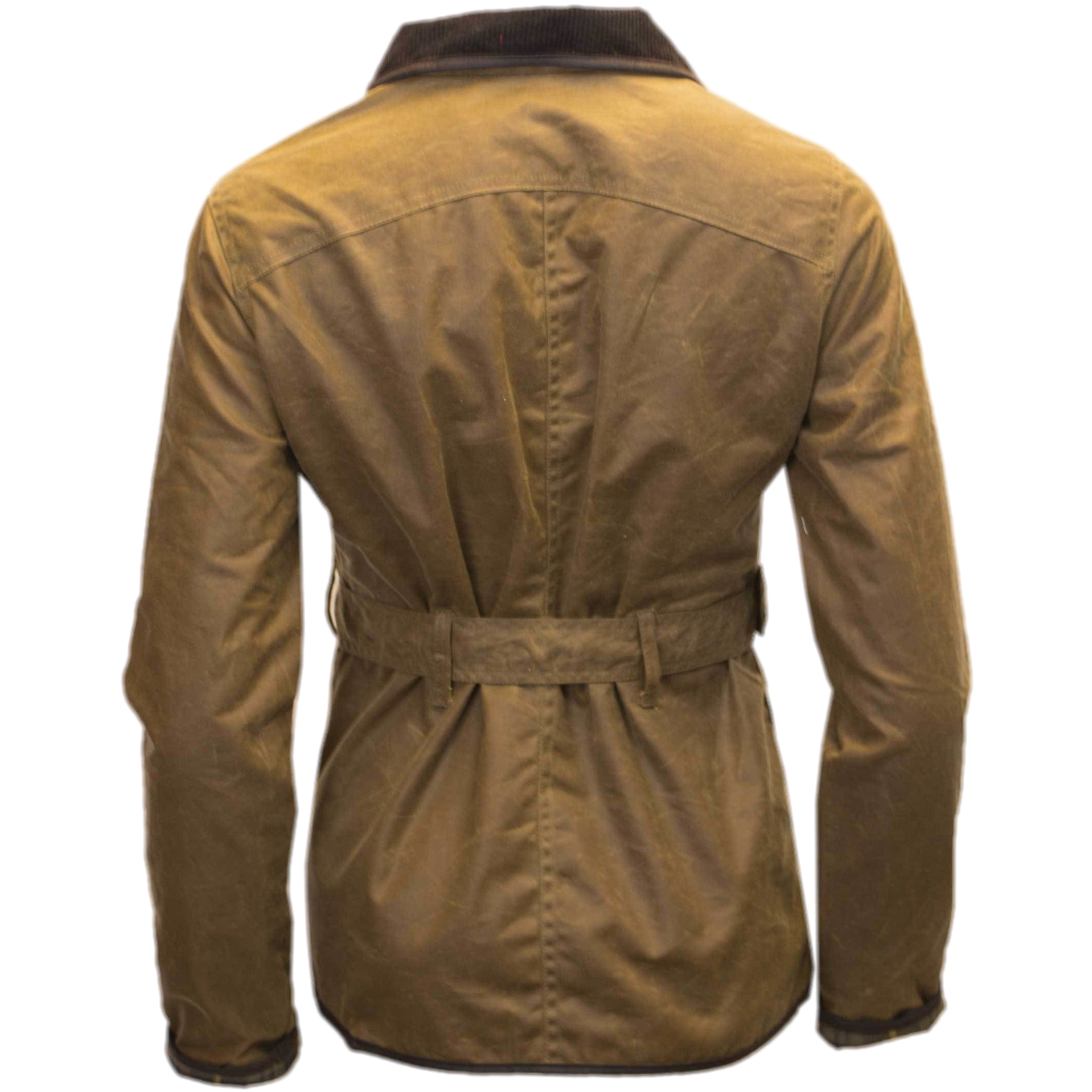 Ladies belted top barbour jacket
