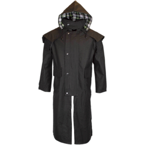 Stockman full length wax top coat