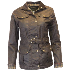 Waxed 4 Pocket Belted Biker Jacket