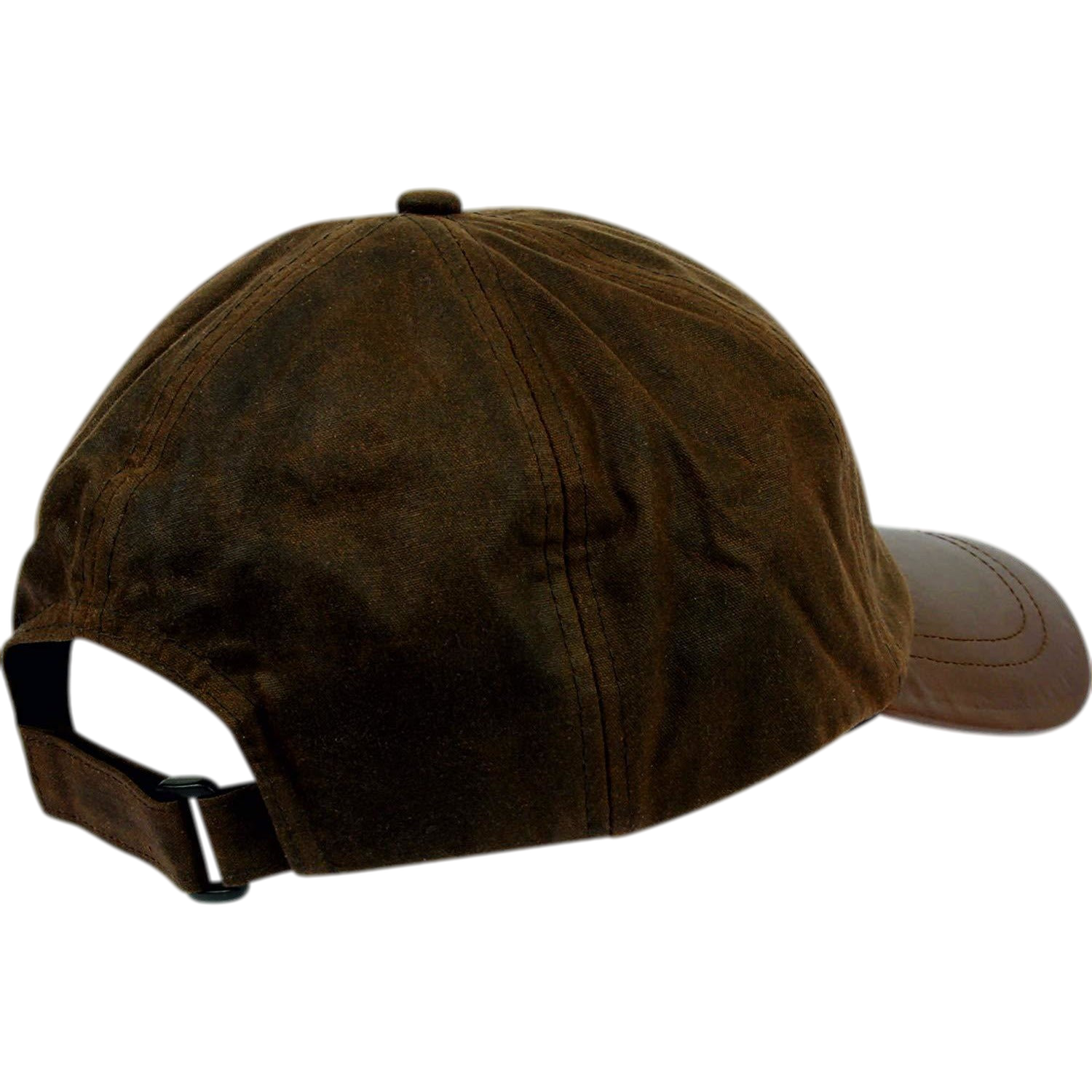 Wax Brunswick Baseball Cap with Leather Peak