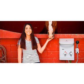 L5 Portable Tankless Gas Hot Water Horse / Equine Shower & Water Heater