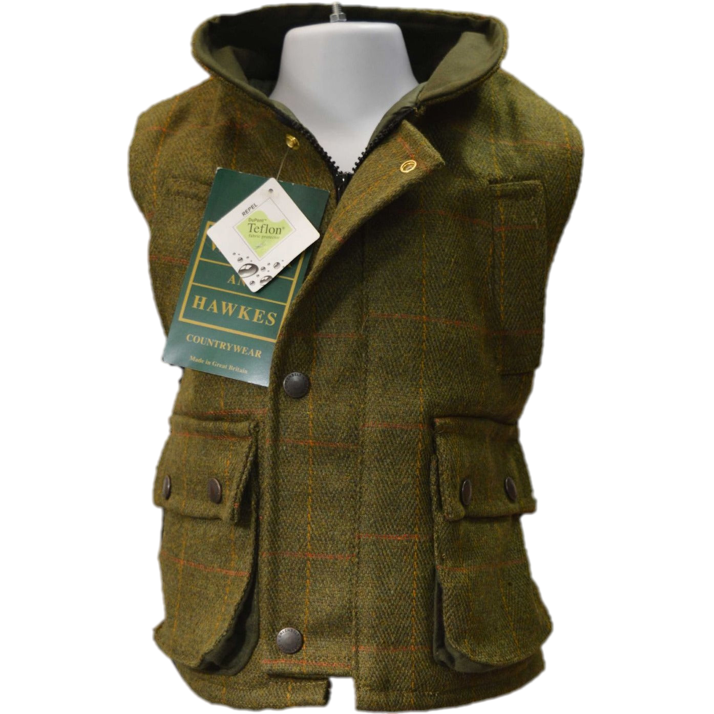 Mens tweed 2025 shooting gilet