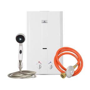 L10 Portable Tankless Outdoor Gas Shower and Water Heater / Hot Horse Shower with Shower Set