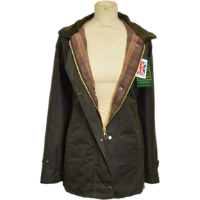 Walker & Hawkes Ladies’ Olive Country Wax Waterproof Coat / Jacket-Equestrian Co.