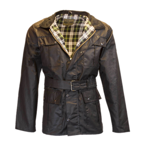 Belted wax jacket on sale