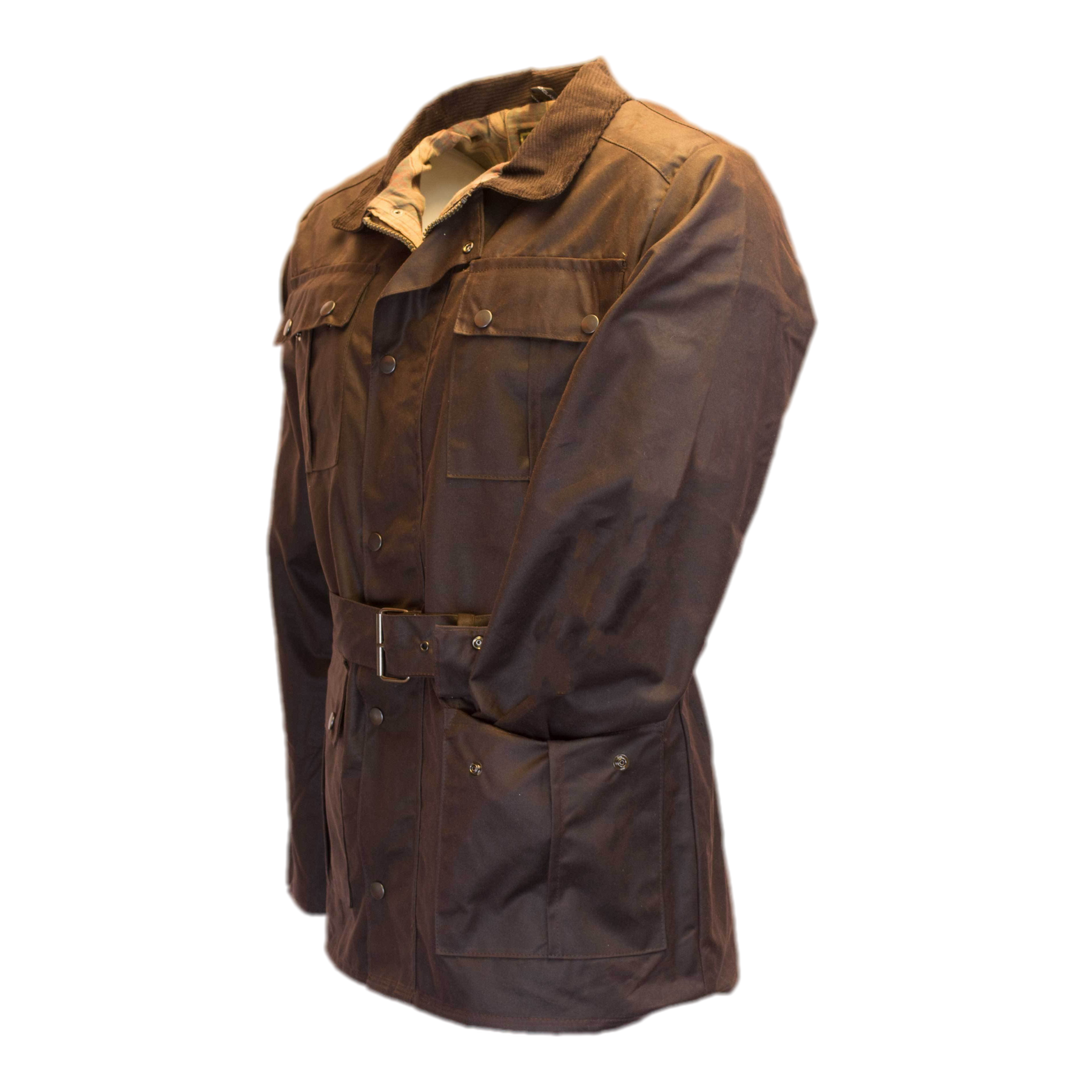Mens belted wax jacket best sale