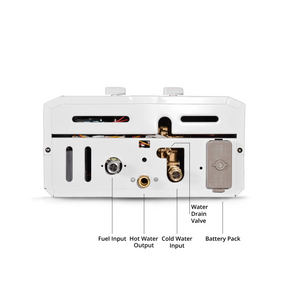L10 Portable Tankless Outdoor Gas Shower and Water Heater / Hot Horse Shower with Shower Set
