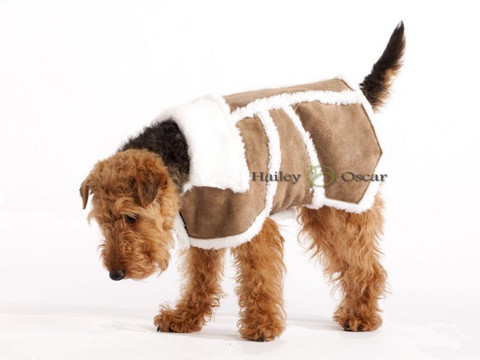 Hailey and Oscar Brown Sherpa Leather Coat