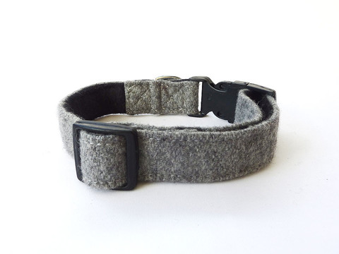 Hailey and Oscar Grey Wool Collar