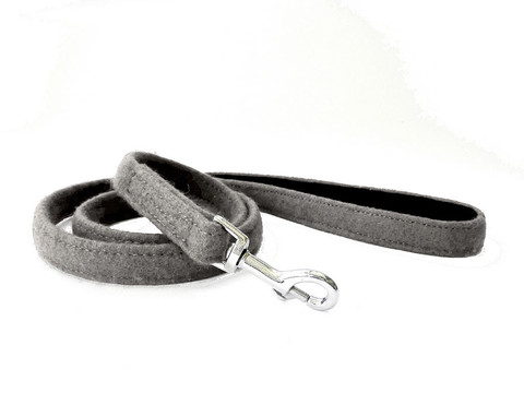 Hailey and Oscar Grey Wool Lead